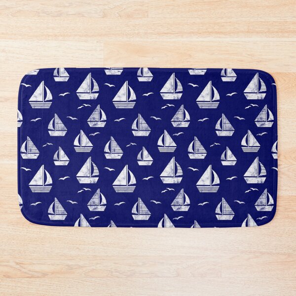 Item preview, Nautical Sail Boats Pattern designed and sold by HotHibiscus.