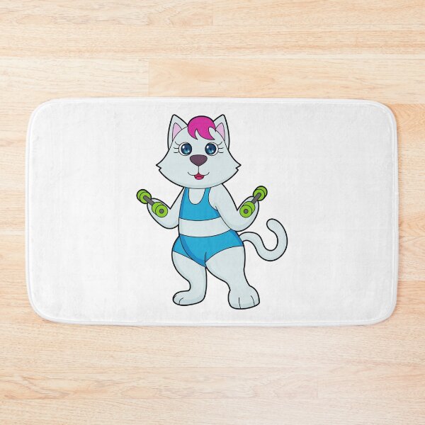 Item preview, Cat Bodybuilder Dumbbells Bodybuilding designed and sold by Snabdesign84.