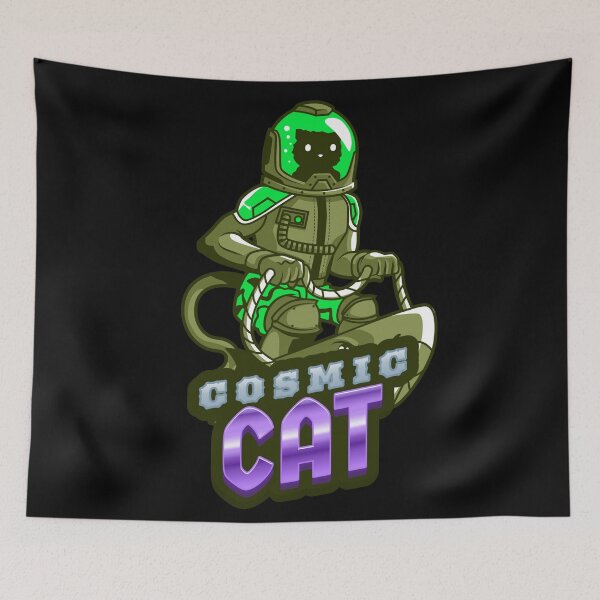Item preview, Cosmic Cat Castronaut Space Surfer designed and sold by Bright76.