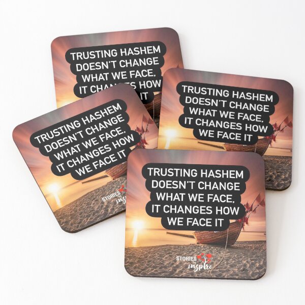 Item preview, Trusting Hashem doesn't change what we face, it changes how we face it designed and sold by Stories To Inspire - Motivational Jewish Quotes.