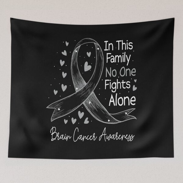 Item preview, Brain Cancer Awareness- In This Family No One Fights Alone designed and sold by pqrstshirts.