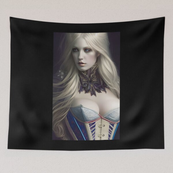 Item preview, Gorgeous Blonde Vampire Alluring Seductress Mesmerizing Artwork  Classic T-Shirt designed and sold by JimHardman.
