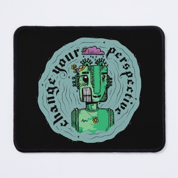 Item preview, Change Your Perspective Green Flower Bot designed and sold by SleepingInCo.