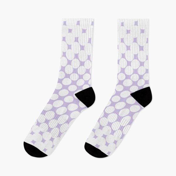 Item preview, Pastel Purple White Halftone Abstract Polka Dot Pattern Pairs 2023 COTY Digital Lavender 134-67-16 designed and sold by ColorOfTheYears.