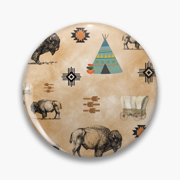 Item preview, Bison Western Pattern designed and sold by handsoftime2020.