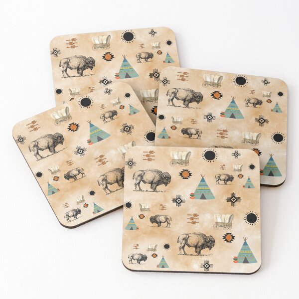 Item preview, Bison Western Pattern designed and sold by handsoftime2020.