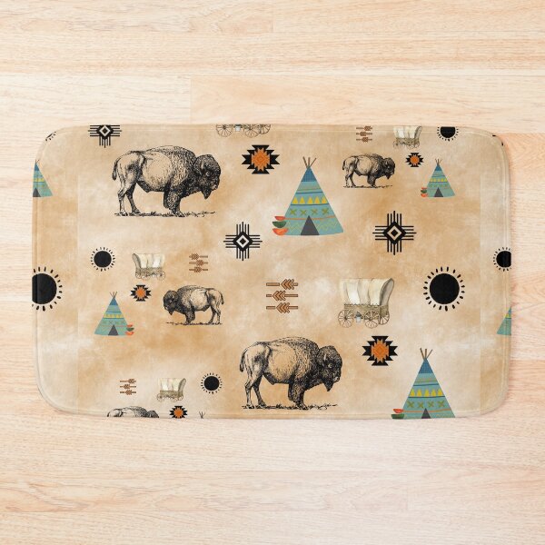 Item preview, Bison Western Pattern designed and sold by handsoftime2020.