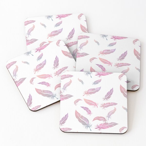 Item preview, falling pink feathers designed and sold by Arctia.