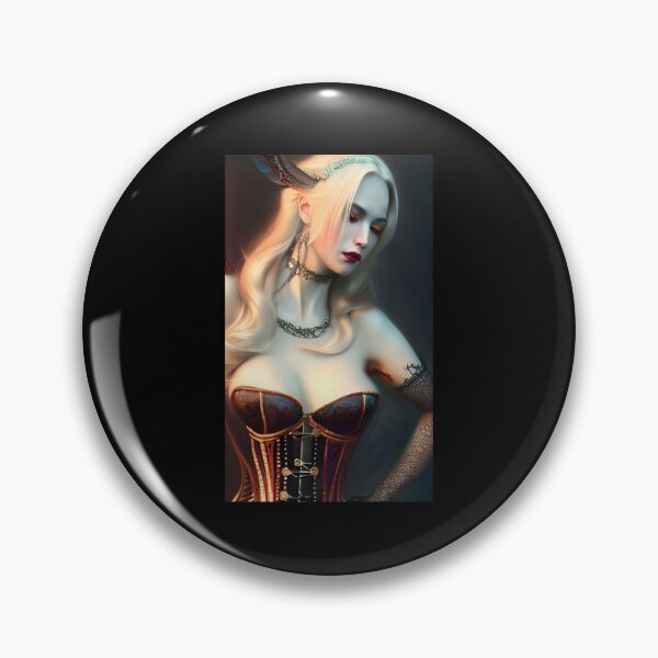 Item preview, Sexy Blonde Vampire Alluring Seductress Mesmerizing Artwork 1 Classic T-Shirt designed and sold by JimHardman.