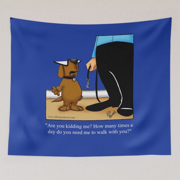Item preview, Funny Spectickles Dog Walking Cartoon Humor designed and sold by abbottoons.