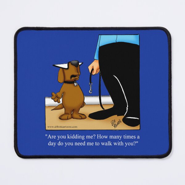 Item preview, Funny Spectickles Dog Walking Cartoon Humor designed and sold by abbottoons.