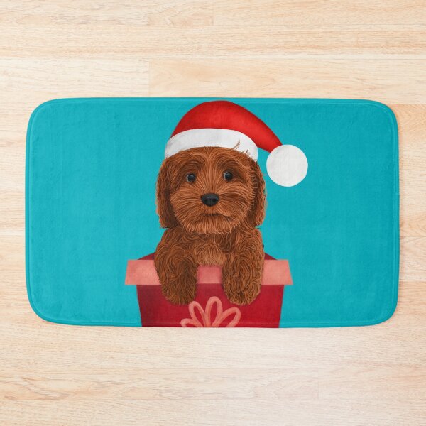 Item preview, Christmas Red Cockapoo Cavapoo Cavoodle doodle designed and sold by laurendemoet.