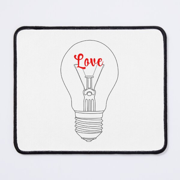 Item preview, light bulb love - black designed and sold by Cosmateus.