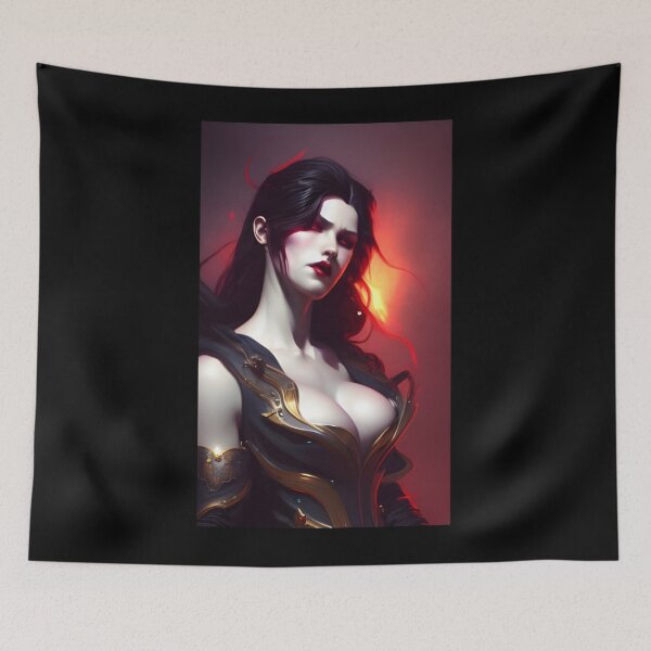 Item preview, Vampire Lady Warrior Art Beautiful Exquisite  Classic T-Shirt designed and sold by TraccSmith.
