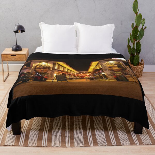 Item preview, Blurry view into a Coffee shop area with street art designed and sold by kall3bu.