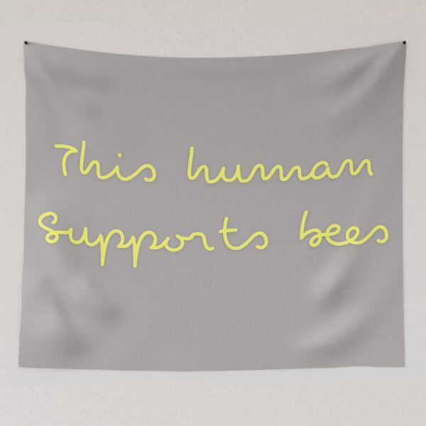 Item preview, This Human Supports Bees designed and sold by Kristine Holland.