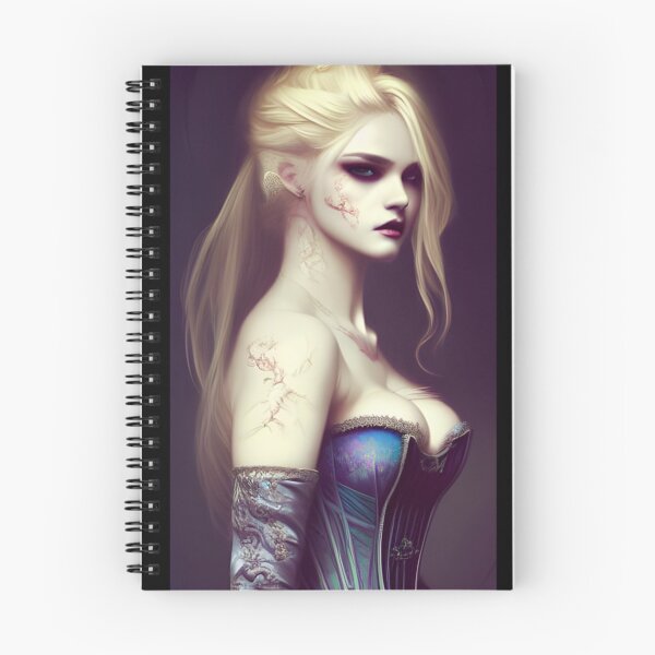 Item preview, Beautiful Blonde Vampire Alluring Seductress Mesmerizing Artwork  Classic T-Shirt designed and sold by JimHardman.