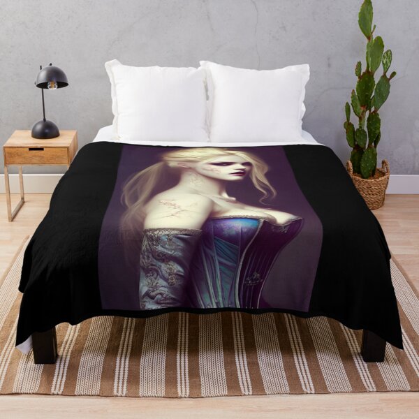 Item preview, Beautiful Blonde Vampire Alluring Seductress Mesmerizing Artwork  Classic T-Shirt designed and sold by JimHardman.