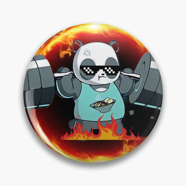 Item preview, panda gym grinding hard designed and sold by Season's  Store.