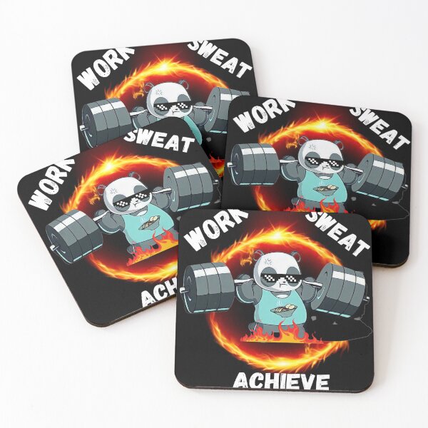 Item preview, panda gym grinding hard designed and sold by Season's  Store.