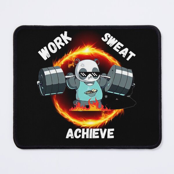 Item preview, panda gym grinding hard designed and sold by Season's Store.
