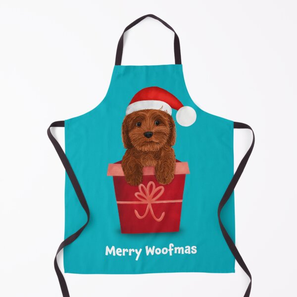 Item preview, Christmas Red Cockapoo Cavapoo Cavoodle doodle designed and sold by laurendemoet.