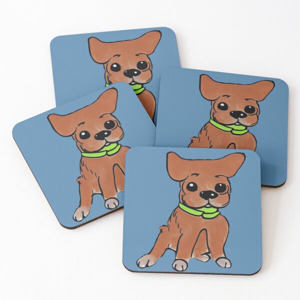 Item preview, Little brown cartoon doggy designed and sold by ODINDISA.
