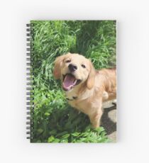 Finn the golden retriever Spiral Notebook