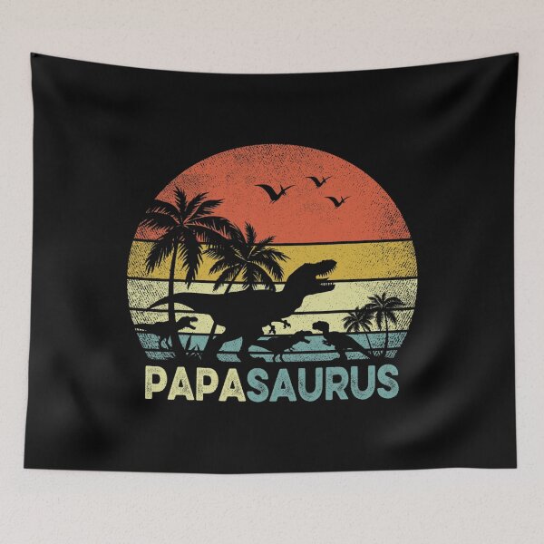 Item preview, Papa Dinosaur Papasaurus 3 Three kids Father's Day designed and sold by quietcongresspe.