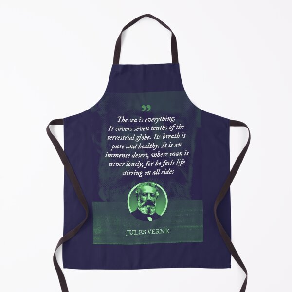 Item preview, Jules Verne - The sea is everything. It covers seven tenths of the terrestrial globe. Its breath is pure and healthy. designed and sold by Syahrasi.