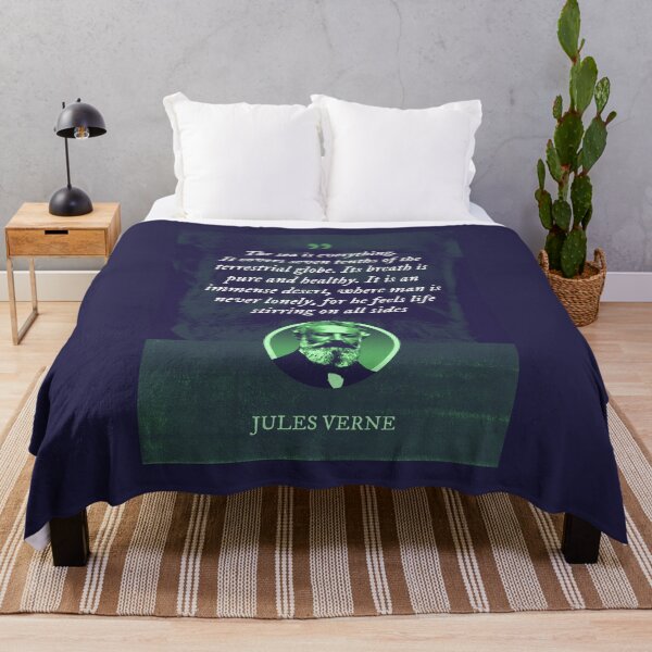 Item preview, Jules Verne - The sea is everything. It covers seven tenths of the terrestrial globe. Its breath is pure and healthy. designed and sold by Syahrasi.