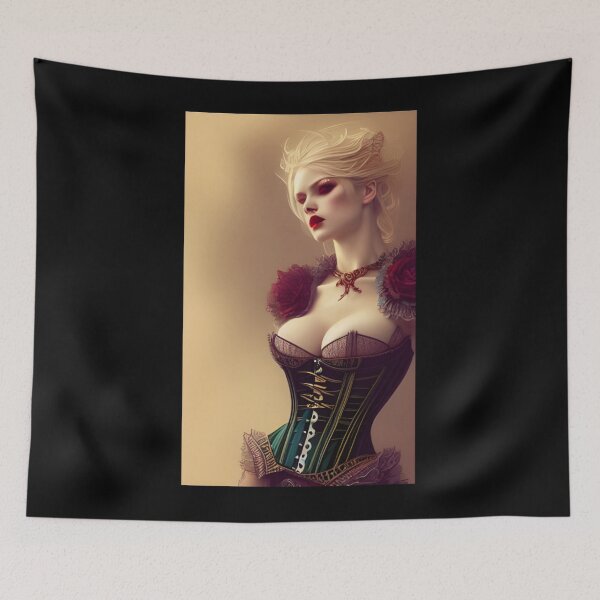 Item preview, Beautiful Blonde Vampire Lady Alluring Seductress Mesmerizing Artwork  Classic T-Shirt designed and sold by JimHardman.