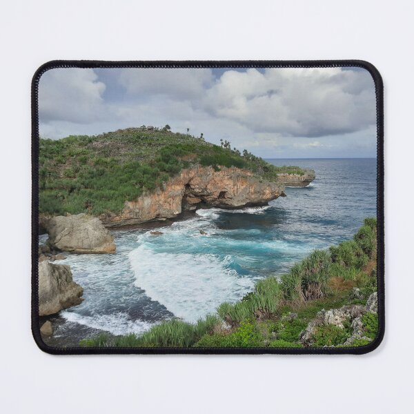 Item preview, Wavy rock lagoon beach Midodaren on Java, Indonesia. designed and sold by kall3bu.