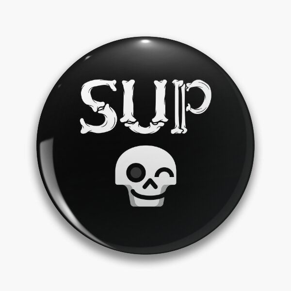 Item preview, Wink Skull Sup, Whatsup, wassup, bones designed and sold by hiunlimit.