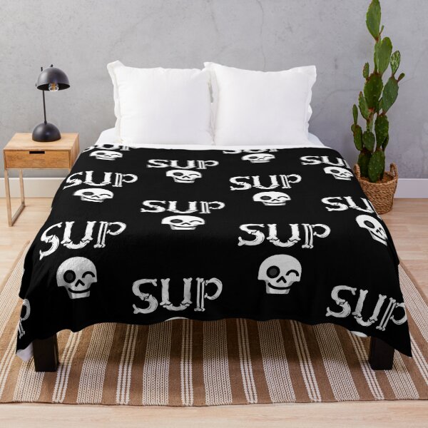 Item preview, Wink Skull Sup, Whatsup, wassup, bones designed and sold by hiunlimit.
