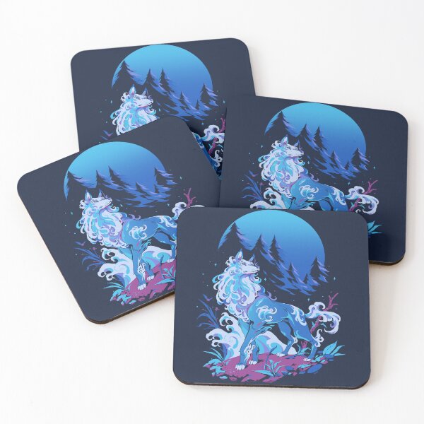 Item preview, Spiritual Aqua Wolf designed and sold by Ilustrata®.