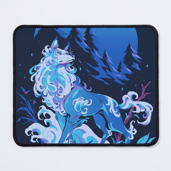 Item preview, Spiritual Aqua Wolf designed and sold by Ilustrata®.
