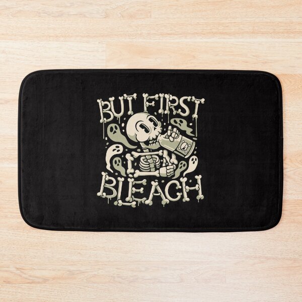 Item preview, But First Bleach Skeleton Drinking Monday by Tobe Fonseca designed and sold by Tobe Fonseca®.