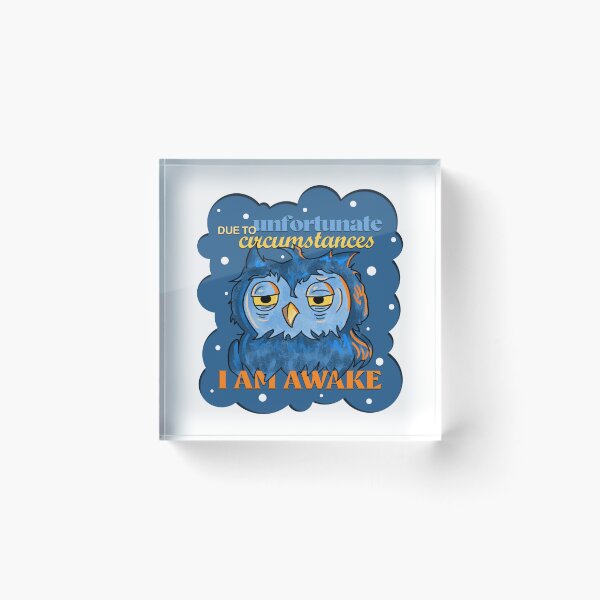 Item preview, I AM AWAKE OWL designed and sold by artcharm.