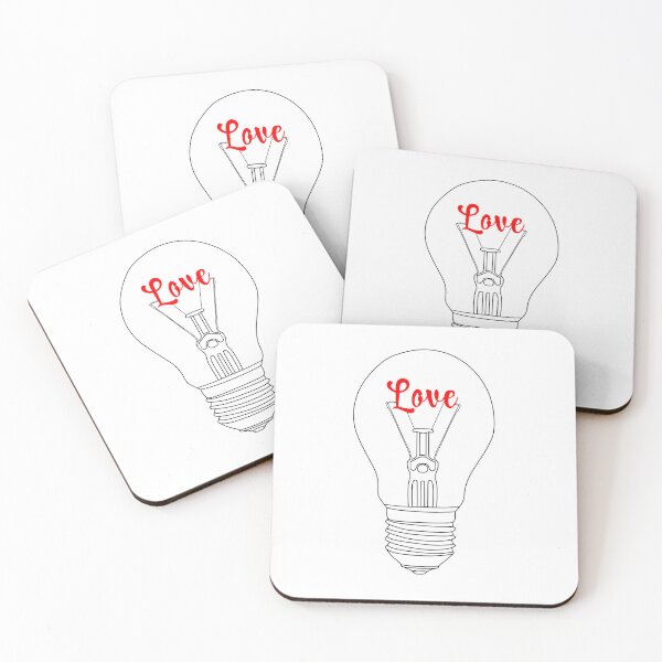 Item preview, light bulb love - black designed and sold by Cosmateus.