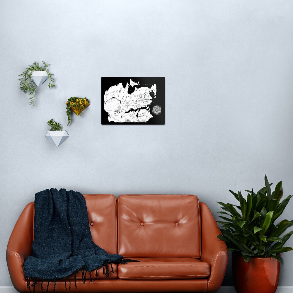 Thedas Map Metal Print