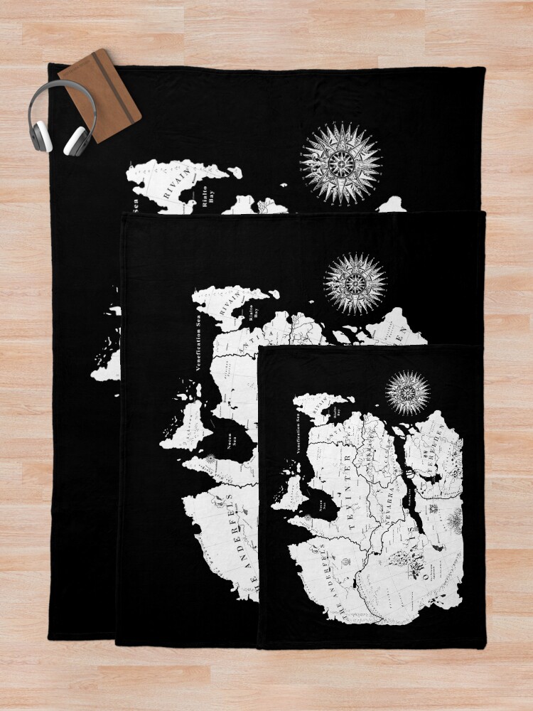 Alternate view of Thedas Map Throw Blanket