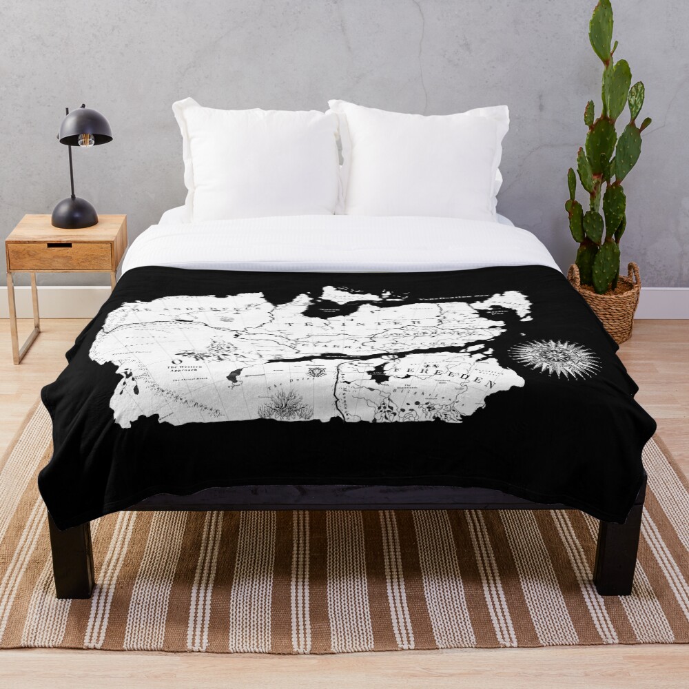 Thedas Map Throw Blanket