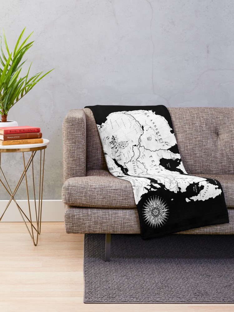 Alternate view of Thedas Map Throw Blanket