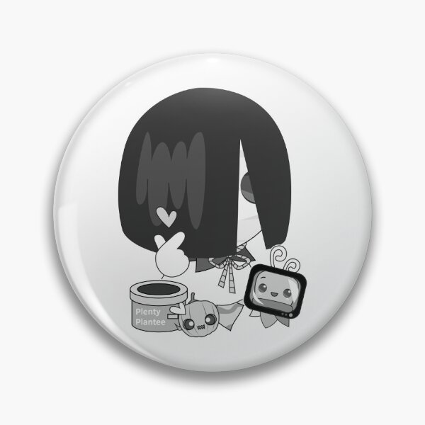 Item preview, Plantee Halloween - Kawaii Sadako (Black & White)  designed and sold by plentyplantee.