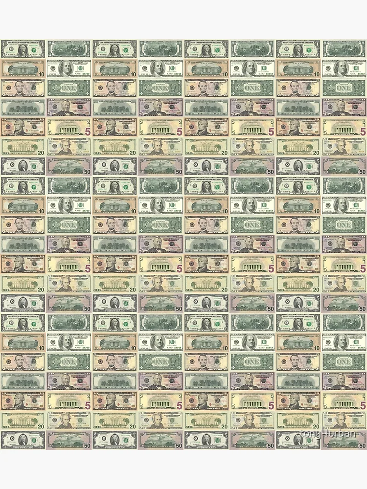 4x Small Money STICKERS Dollar Bills Tiny Mini Cash Decal 5 10 20 50