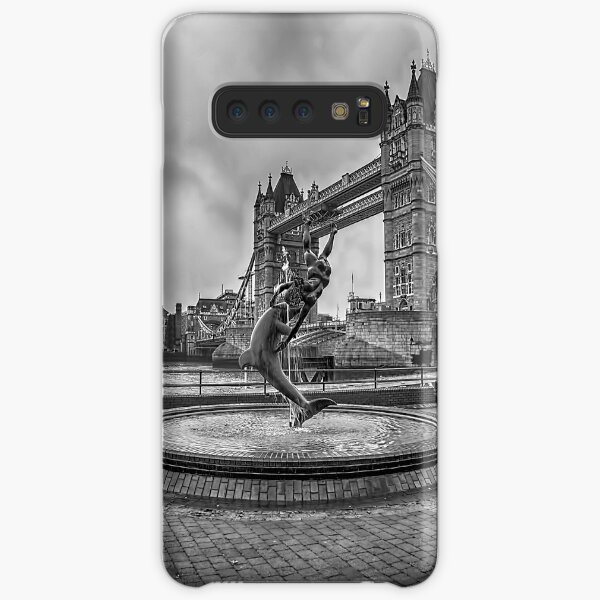 Girl with a Dolphin at Tower Bridge 2 Samsung Galaxy Snap Case