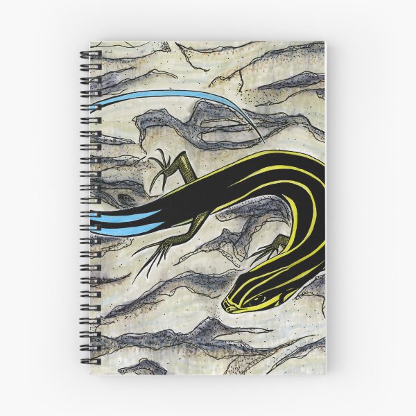 Item preview, Blue and Yellow Lizard - Five-lined Skink Drawing designed and sold by SfidaDesigns.
