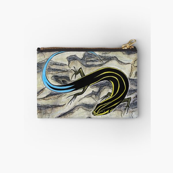 Item preview, Blue and Yellow Lizard - Five-lined Skink Drawing designed and sold by SfidaDesigns.