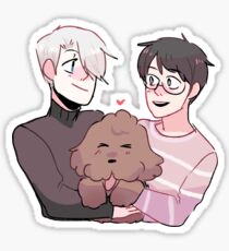 YOI: VICTUURI + MAKKACHIN HUGS Sticker